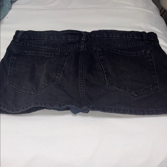 Garage Black and Blue Denim Skirt - Picture 2 of 4